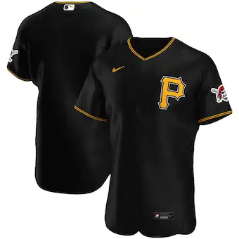 mens nike black pittsburgh pirates alternate authentic team